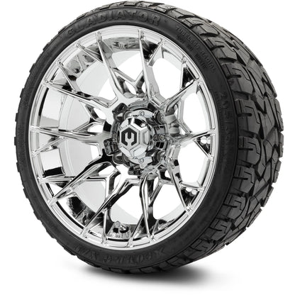 MODZ® 14" Chaos Chrome Wheels & Off-Road Tires Combo