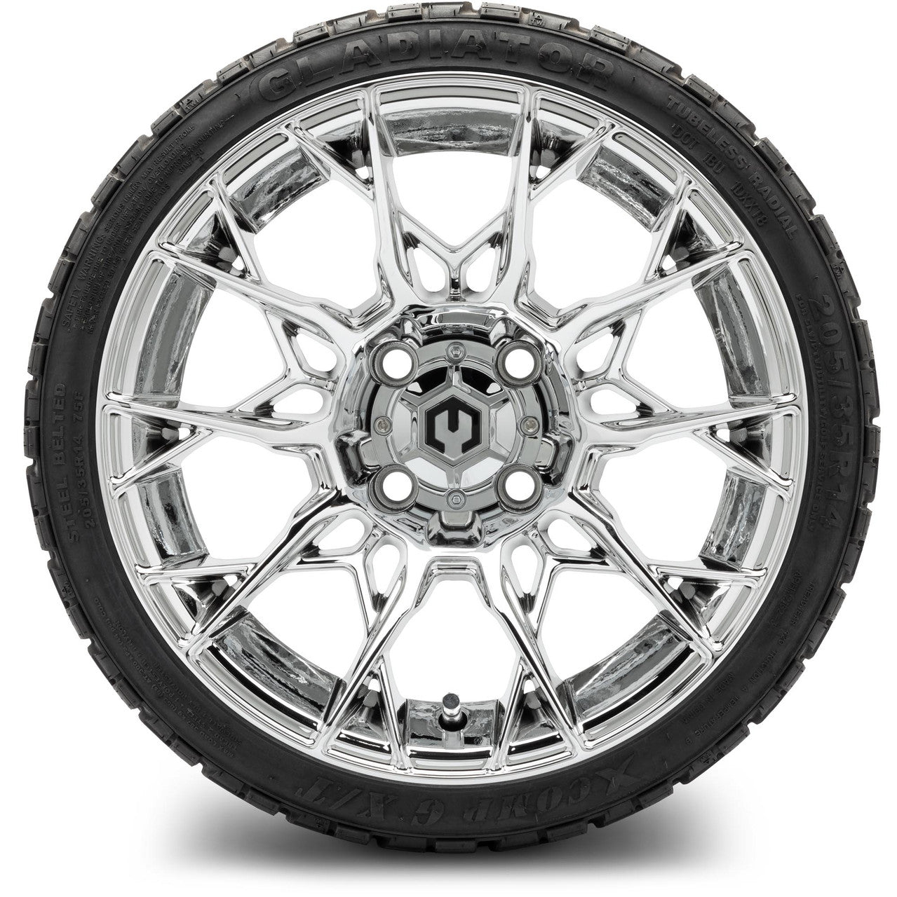 MODZ® 14" Chaos Chrome Wheels & Off-Road Tires Combo