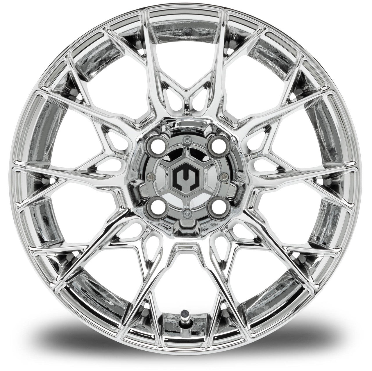 MODZ® Chaos Chrome 14" Golf Cart Wheel
