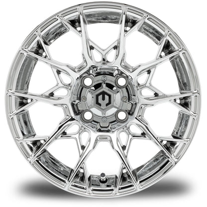 MODZ® Chaos Chrome 14" Golf Cart Wheel