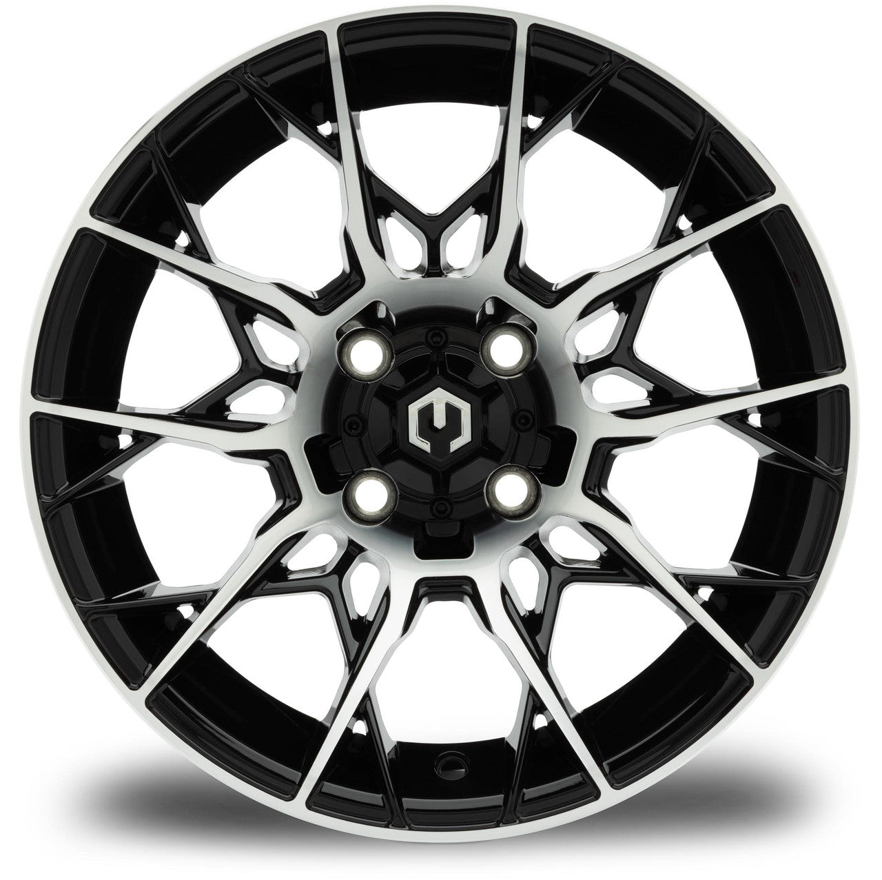 MODZ® Chaos Machined Black 14" Golf Cart Wheel