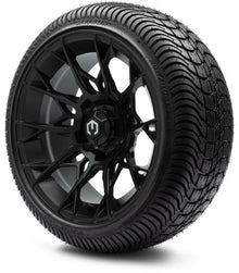 MODZ® 14" Chaos Matte Black Wheels & Street Tires Combo