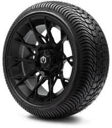 MODZ® 14" Chaos Matte Black Wheels & Street Tires Combo