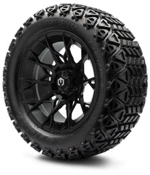 MODZ® 14" Chaos Matte Black Wheels & Off-Road Tires Combo