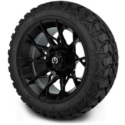 MODZ® 14" Chaos Matte Black Wheels & Off-Road Tires Combo