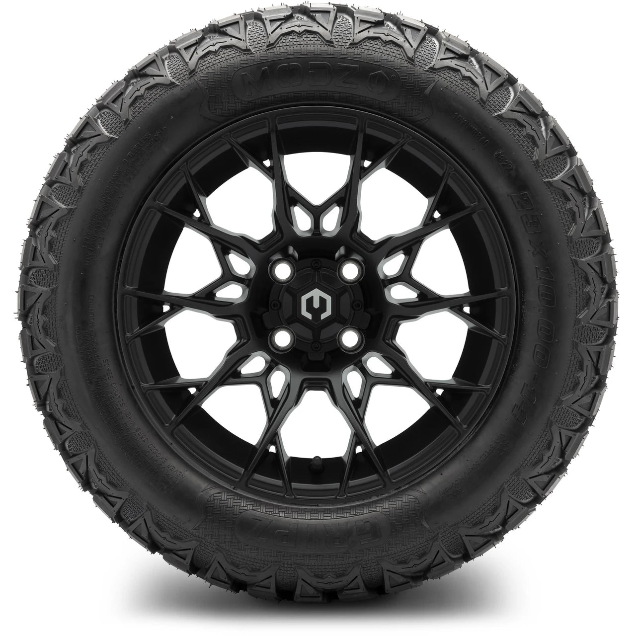 MODZ® 14" Chaos Matte Black Wheels & Off-Road Tires Combo