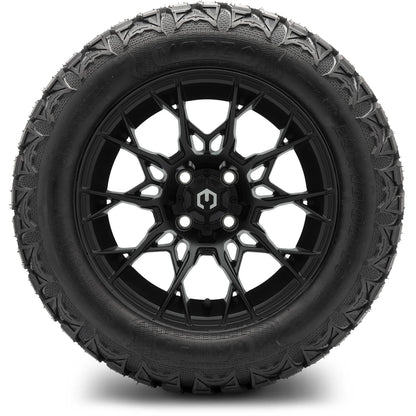 MODZ® 14" Chaos Matte Black Wheels & Off-Road Tires Combo