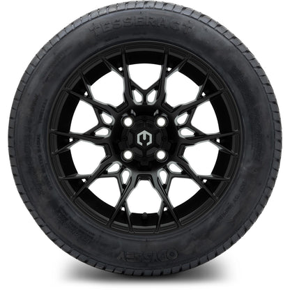 MODZ® 14" Chaos Matte Black Wheels & Street Tires Combo