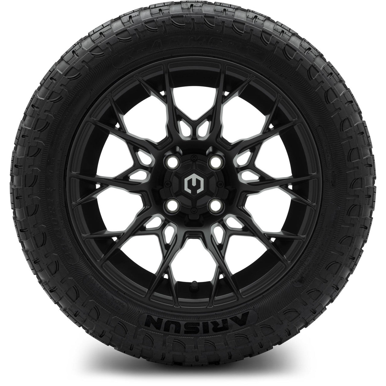 MODZ® 14" Chaos Matte Black Wheels & Off-Road Tires Combo