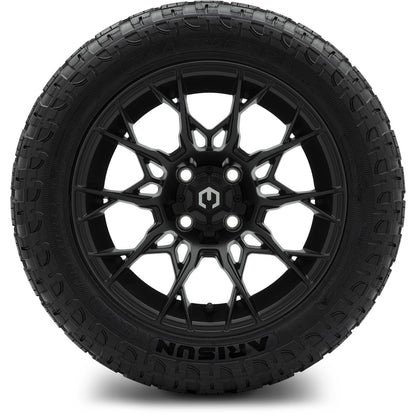 MODZ® 14" Chaos Matte Black Wheels & Off-Road Tires Combo
