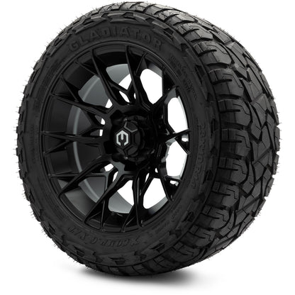 MODZ® 14" Chaos Matte Black Wheels & Off-Road Tires Combo