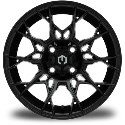 MODZ® Chaos Matte Black 14" Golf Cart Wheel