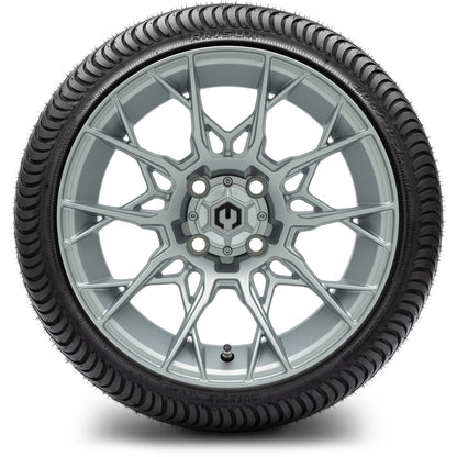 MODZ® 14" Chaos Silver Wheels & Street Tires Combo