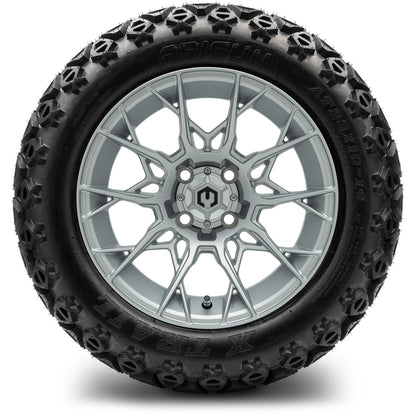 MODZ® 14" Chaos Silver Wheels & Off-Road Tires Combo
