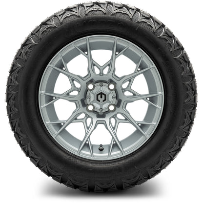 MODZ® 14" Chaos Silver Wheels & Off-Road Tires Combo