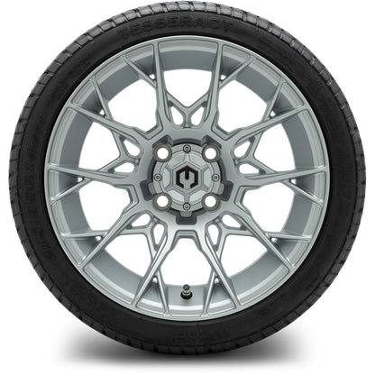 MODZ® 14" Chaos Silver Wheels & Street Tires Combo