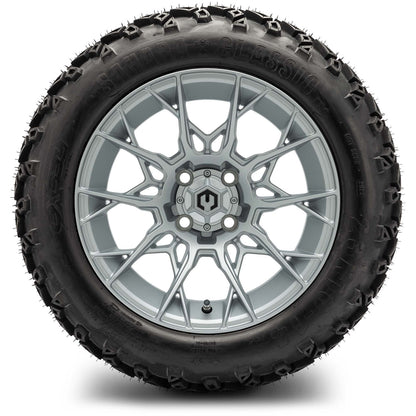 MODZ® 14" Chaos Silver Wheels & Off-Road Tires Combo
