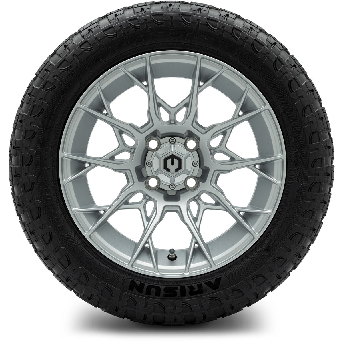 MODZ® 14" Chaos Silver Wheels & Off-Road Tires Combo