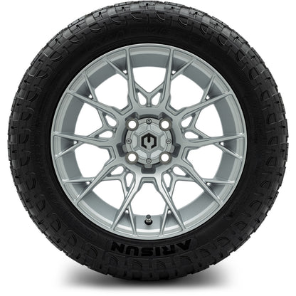 MODZ® 14" Chaos Silver Wheels & Off-Road Tires Combo