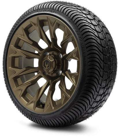 MODZ® 14" Falcon Matte Bronze Wheels & Street Tires Combo
