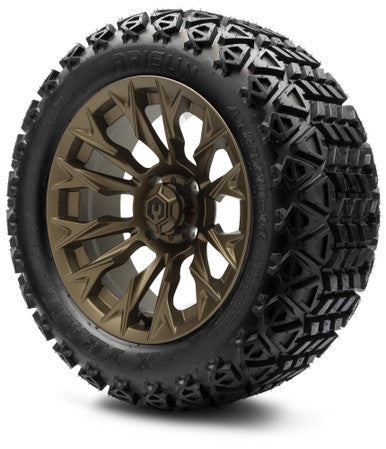 MODZ® 14" Falcon Matte Bronze Wheels & Off-Road Tires Combo