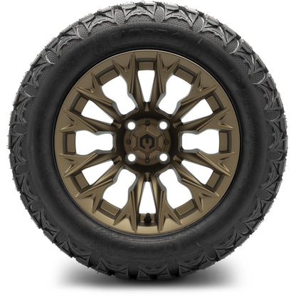 MODZ® 14" Falcon Matte Bronze Wheels & Off-Road Tires Combo
