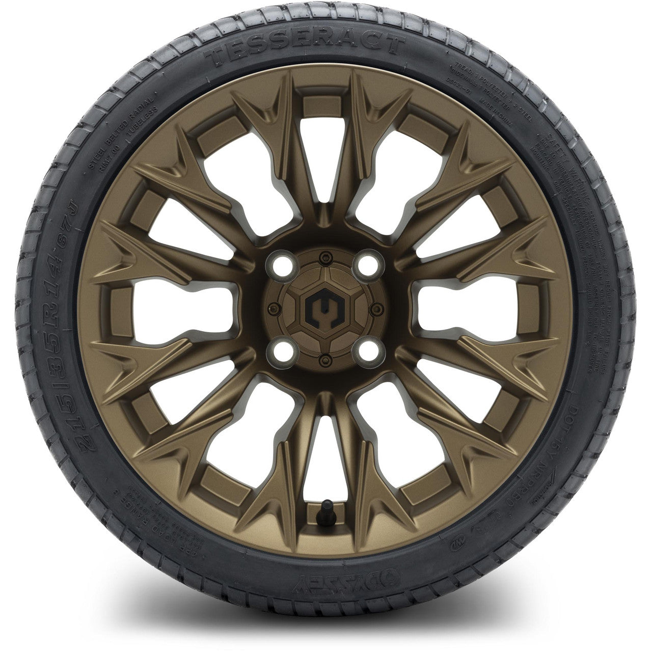 MODZ® 14" Falcon Matte Bronze Wheels & Street Tires Combo