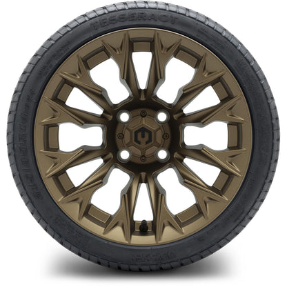 MODZ® 14" Falcon Matte Bronze Wheels & Street Tires Combo