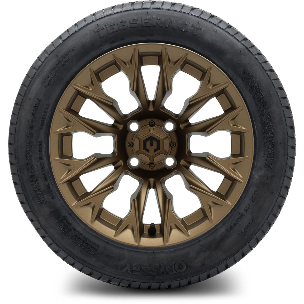MODZ® 14" Falcon Matte Bronze Wheels & Street Tires Combo