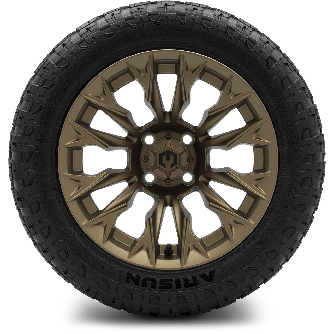 MODZ® 14" Falcon Matte Bronze Wheels & Off-Road Tires Combo