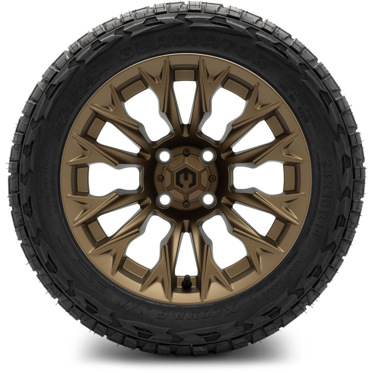 MODZ® 14" Falcon Matte Bronze Wheels & Off-Road Tires Combo