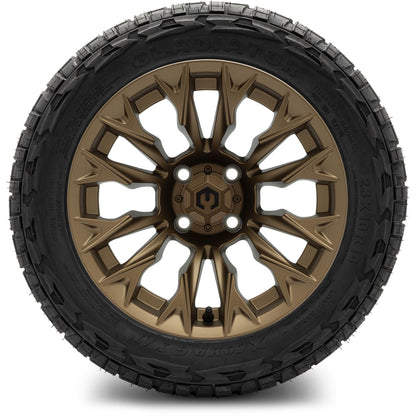 MODZ® 14" Falcon Matte Bronze Wheels & Off-Road Tires Combo
