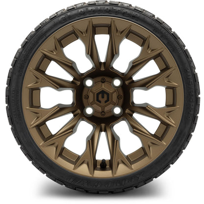 MODZ® 14" Falcon Matte Bronze Wheels & Off-Road Tires Combo