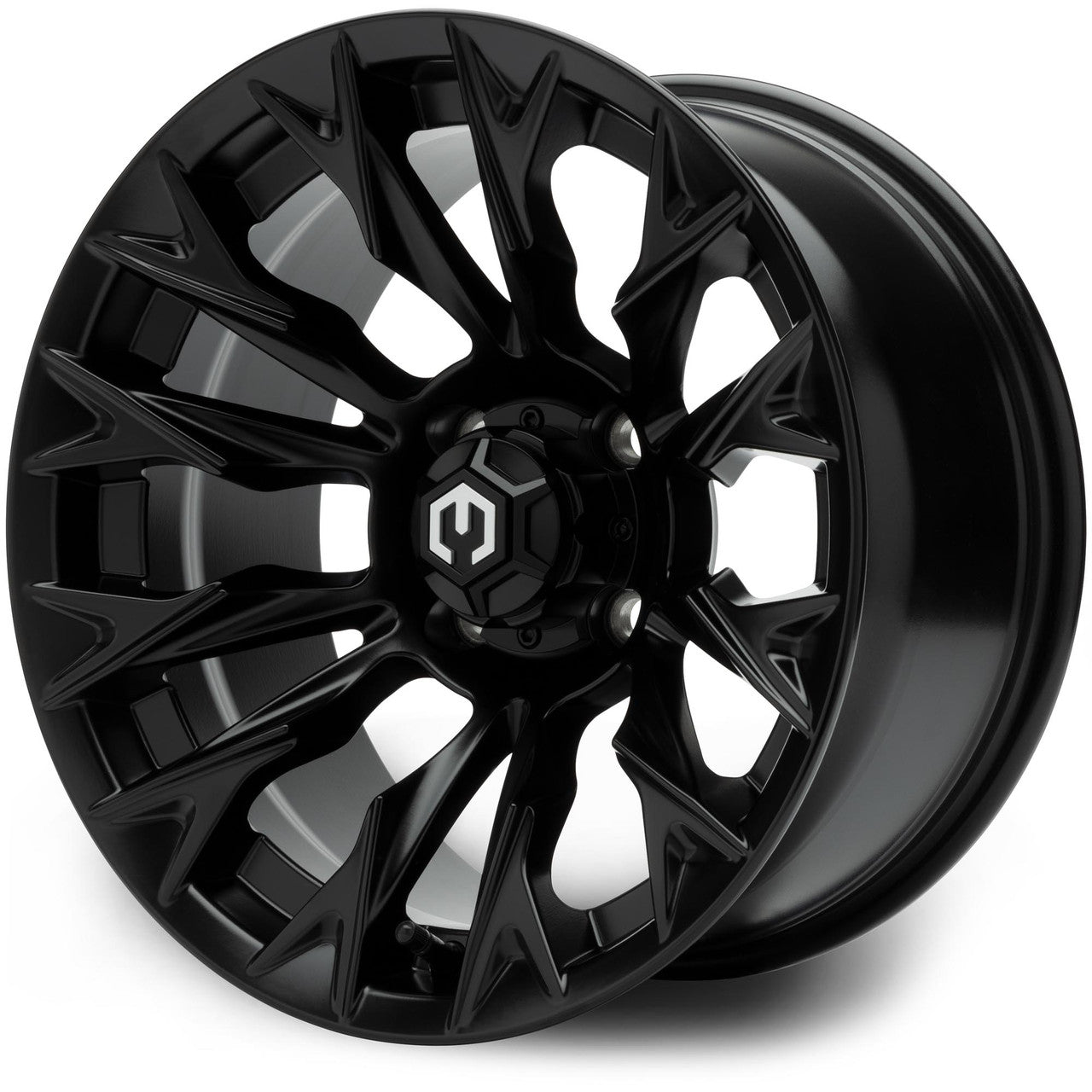 MODZ® Falcon Matte Black 14" Golf Cart Wheel