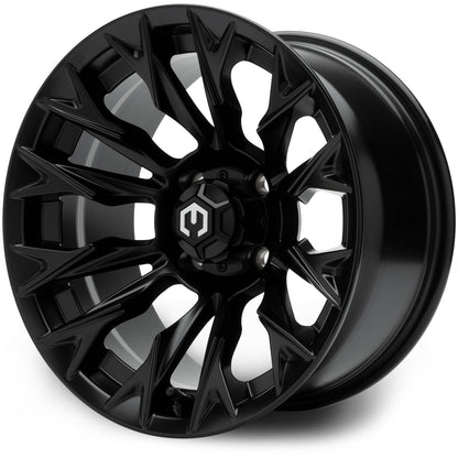 MODZ® Falcon Matte Black 14" Golf Cart Wheel