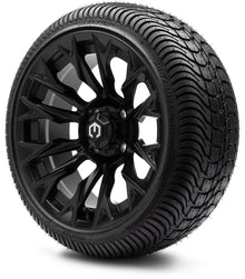MODZ® 14" Falcon Matte Black Wheels & Street Tires Combo