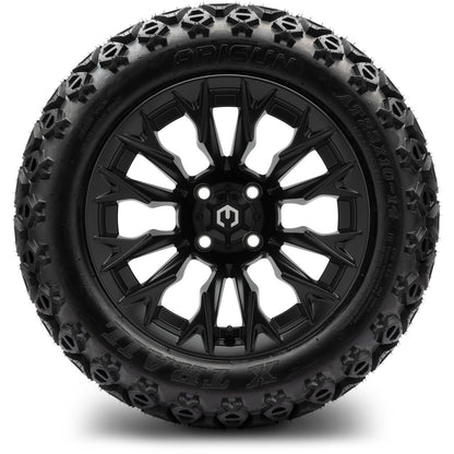 MODZ® 14" Falcon Matte Black Wheels & Off-Road Tires Combo