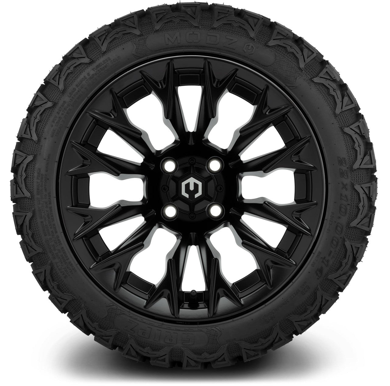 MODZ® 14" Falcon Matte Black Wheels & Off-Road Tires Combo