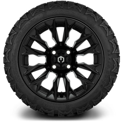 MODZ® 14" Falcon Matte Black Wheels & Off-Road Tires Combo