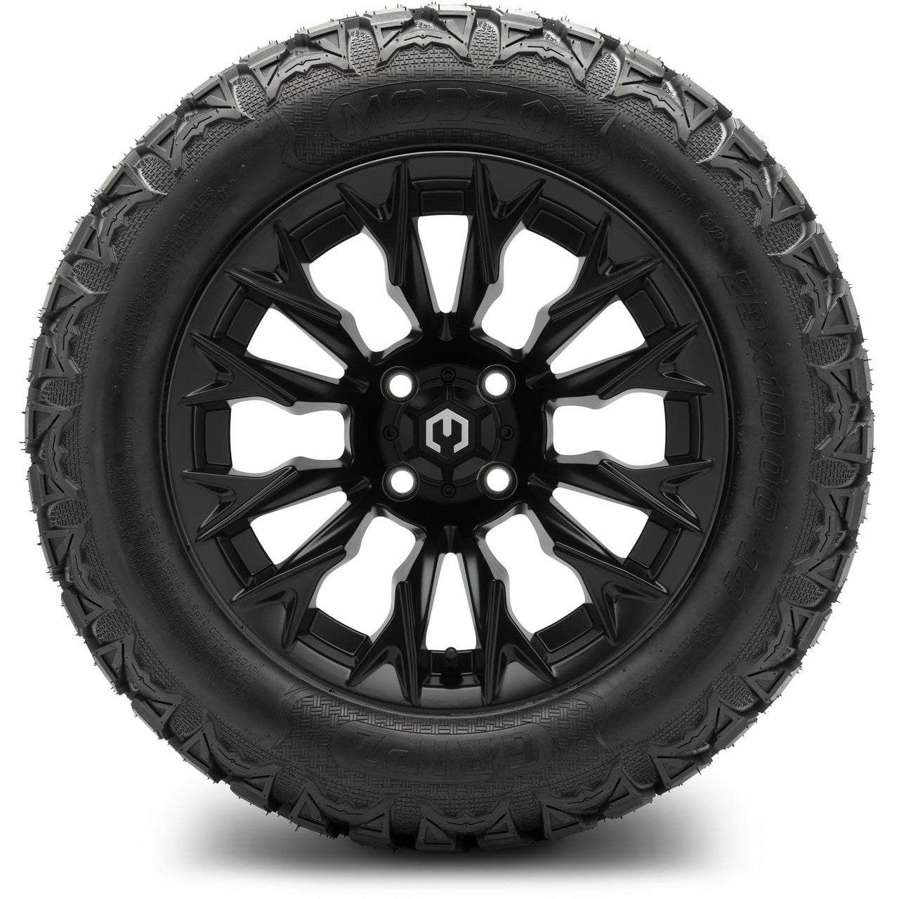 MODZ® 14" Falcon Matte Black Wheels & Off-Road Tires Combo