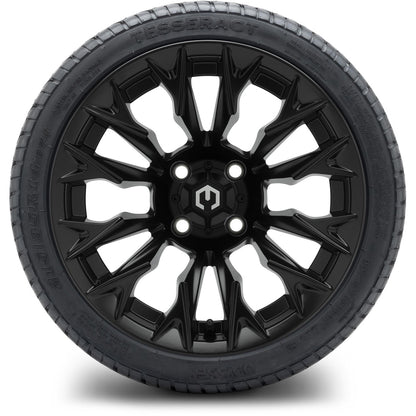 MODZ® 14" Falcon Matte Black Wheels & Street Tires Combo