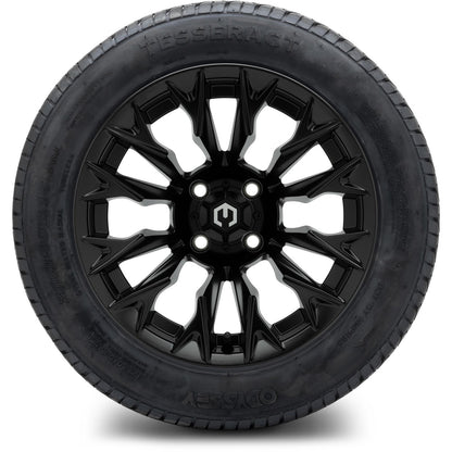 MODZ® 14" Falcon Matte Black Wheels & Street Tires Combo