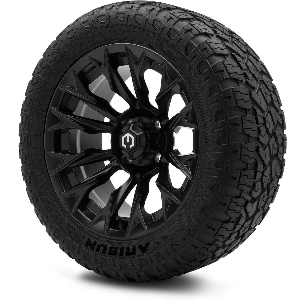MODZ® 14" Falcon Matte Black Wheels & Off-Road Tires Combo