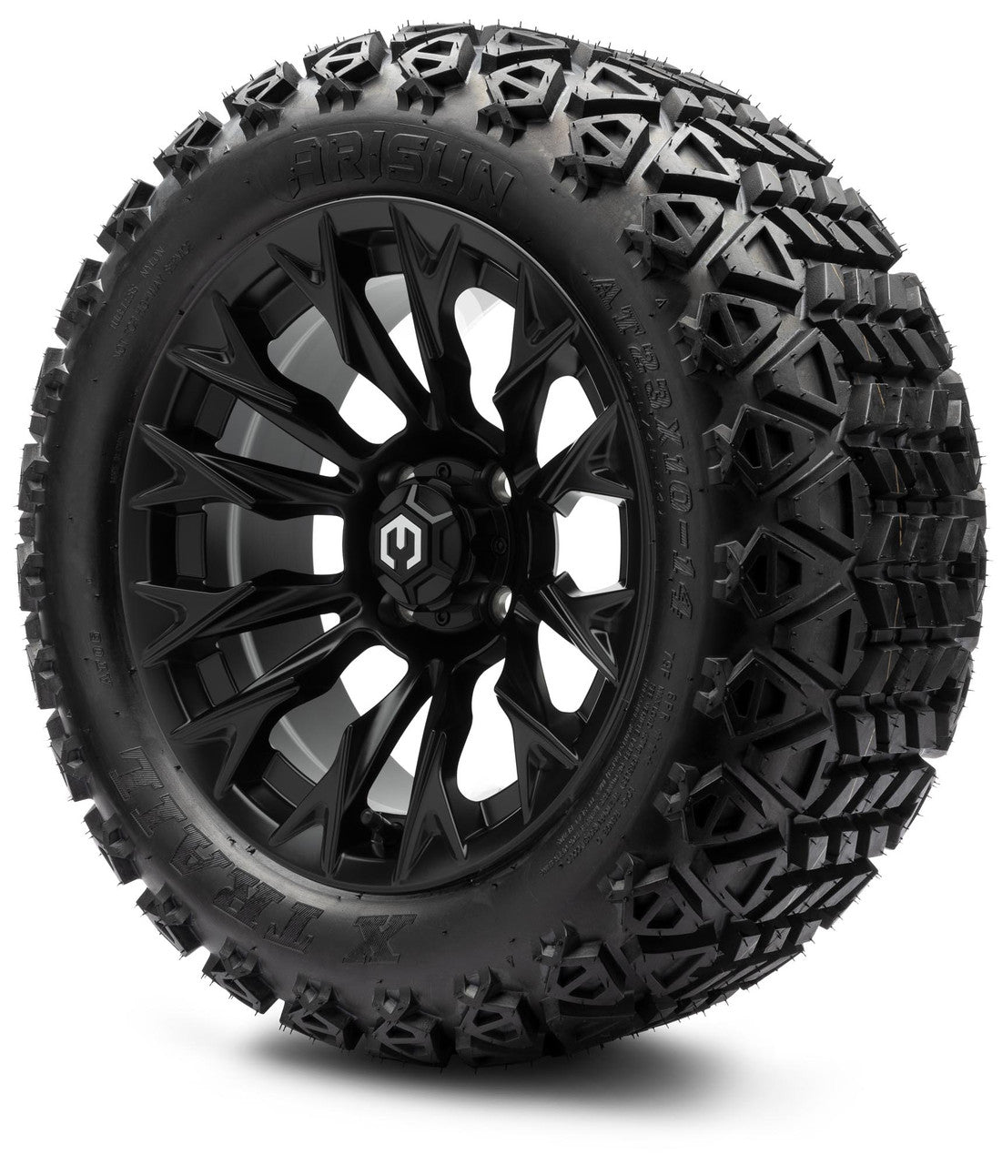 MODZ® 14" Falcon Matte Black Wheels & Off-Road Tires Combo