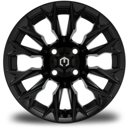 MODZ® Falcon Matte Black 14" Golf Cart Wheel