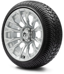 MODZ® 14" Falcon Silver Wheels & Street Tires Combo