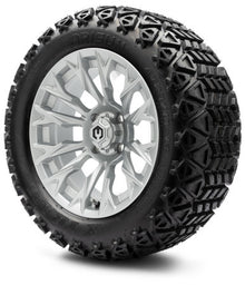 MODZ® 14" Falcon Silver Wheels & Off-Road Tires Combo