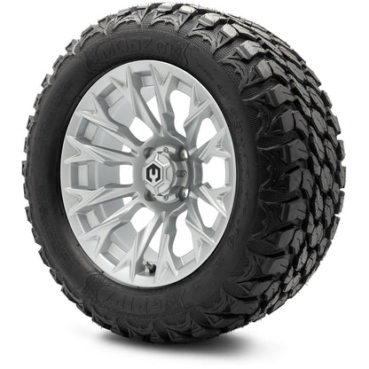 MODZ® 14" Falcon Silver Wheels & Off-Road Tires Combo