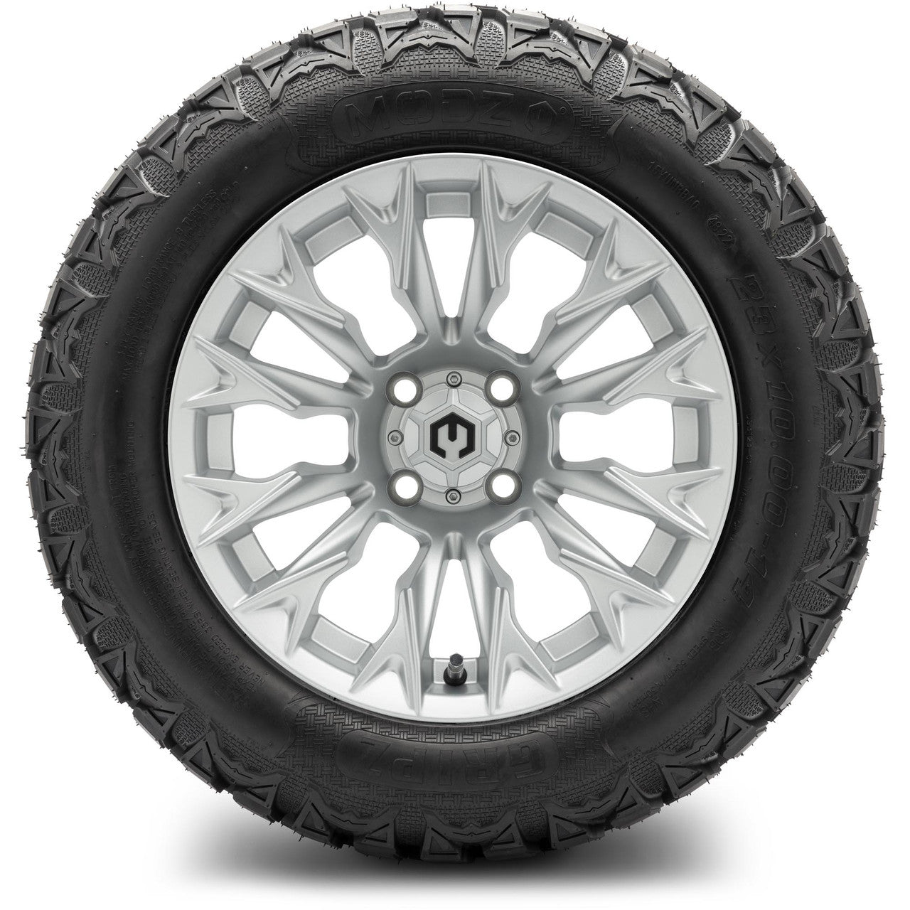 MODZ® 14" Falcon Silver Wheels & Off-Road Tires Combo
