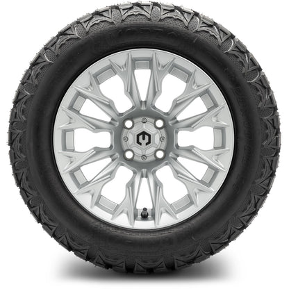 MODZ® 14" Falcon Silver Wheels & Off-Road Tires Combo